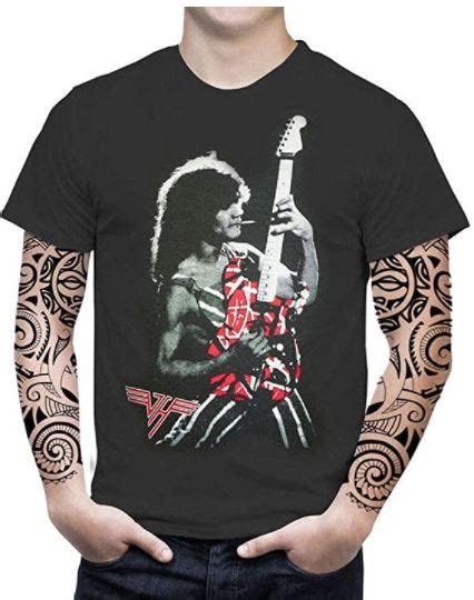 High quality van hagar gifts and merchandise. Eddie Van Halen T-Shirt Men's Black T-Shirt at Rock Band T ...