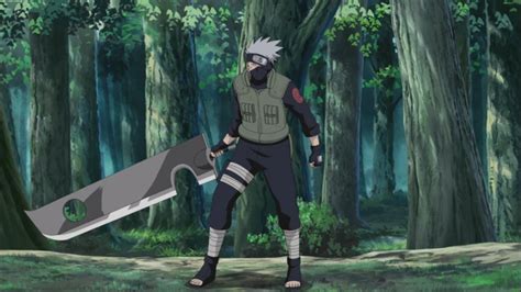 Kakashi Using Zabuzas Sword Kakashi Hatake Hokage Naruto E Sasuke