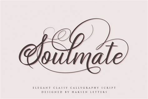 Download 5000+ high quality free fonts from various categories sans serif, serif, script, display, basic, numbers and more. Soulmate Calligraphy Font Download | Font Clarity - Free Fonts