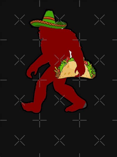bigfoot sasquatch carrying taco t shirt for sale by onpini redbubble bigfoot sasquatch