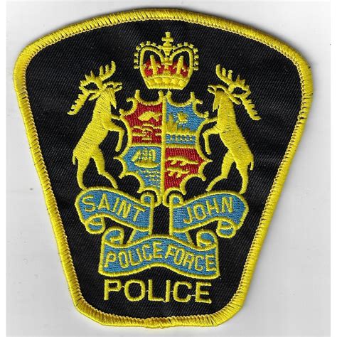 Canadian Saint John Police Force Cloth Patch