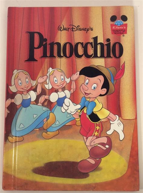 Vintage Bookwalt Disneys Pinocchiohardcover Bookvintage Etsy