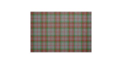 Scottish Clan Gray Tartan Plaid Fabric Zazzle
