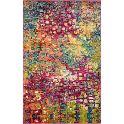 Unique Loom Barcelona Multi 5 Ft X 8 Ft Area Rug 3119807 The Home Depot