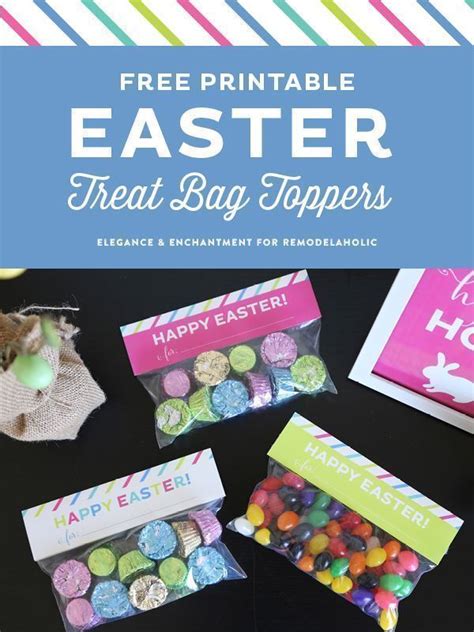 Printable Easter Treat Bag Toppers Easter Treat Bags Easter