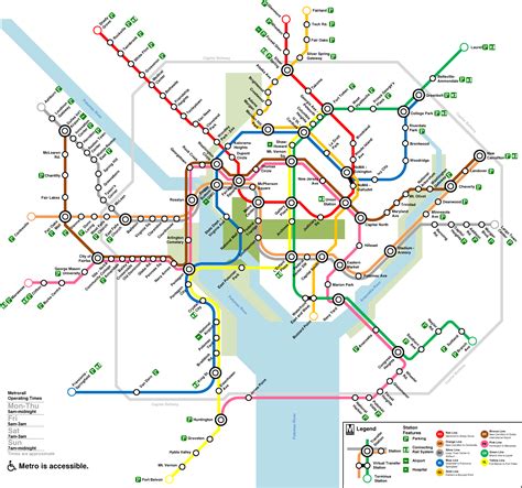 Dc Metro Dream Map Metro Map Map Transit Map