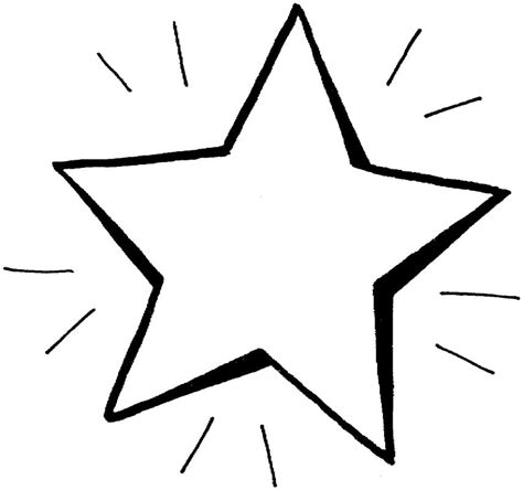 Dibujos De Estrella Brillante Para Colorear Para Colorear Pintar E