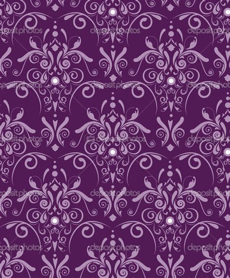45 Purple And Black Damask Wallpaper On Wallpapersafari