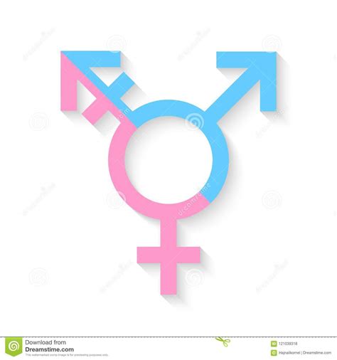 Third Gender And Sex Symbol Concept Stock Vector Illustration Of Binary Element 121039318