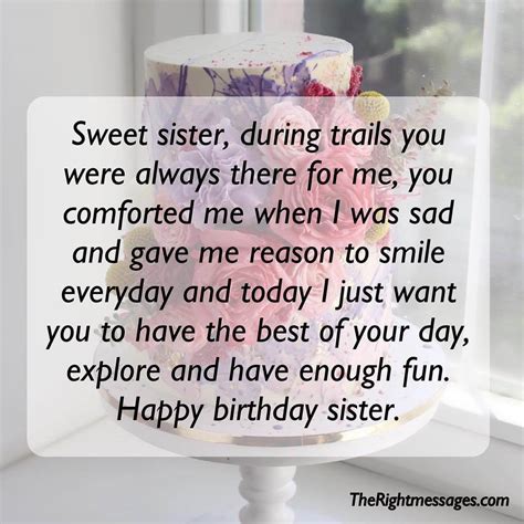 Birthday Wishes For Sister Quotes And Messages Wishes