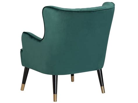 Velvet Wingback Chair Emerald Green Varberg Belianifi