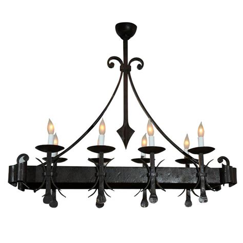 Gothic Style Painted Iron Chandelier For Sale At 1stdibs Gothic