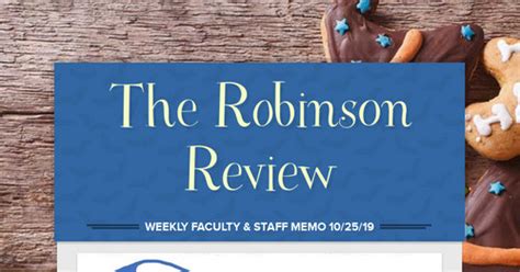 The Robinson Review Smore Newsletters