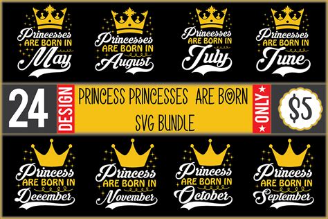 Princess Princesses SVG Bundle Bundle Creative Fabrica