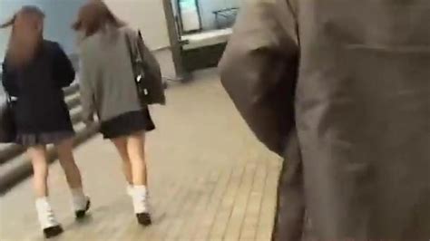 japanese schoolgirls in a kinky street sharking video