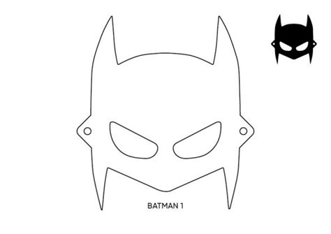 Aby zrobić maskę batmana potrzebujesz: Maska Batmana: szablon do wydrukowania (plus jak zrobić ...