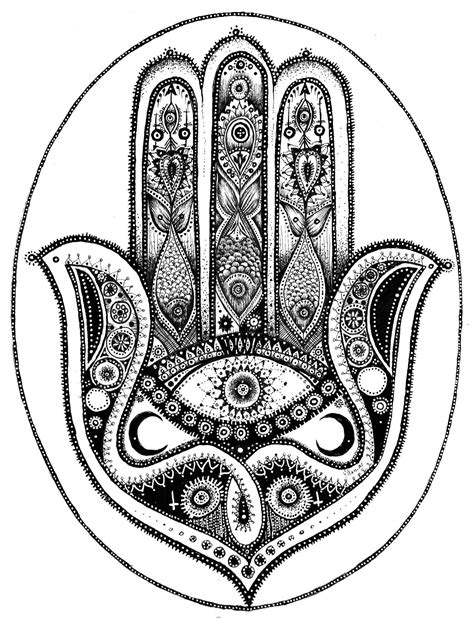 Ellenmerchant Hand Of Fatima Illustration Hand Of Fatima Hamsa