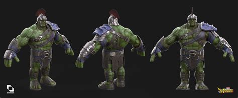 Artstation Marvel Strike Force Hulk Ragnarok