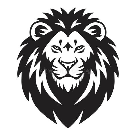 Lion Head Clip Art Black And White