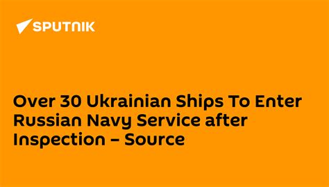 Over 30 Ukrainian Ships To Enter Russian Navy Service After Inspection Source 27032014