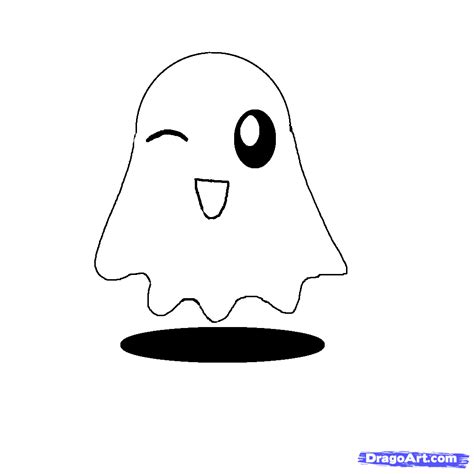 How To Draw A Simple Ghost