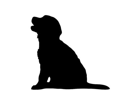 Golden Retriever Puppy Dog Breed Silhouette Custom Vinyl Decal Sticker