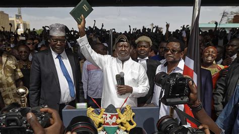Kenya Opposition Leader Raila Odinga Swears Himself In As ‘president Cnn