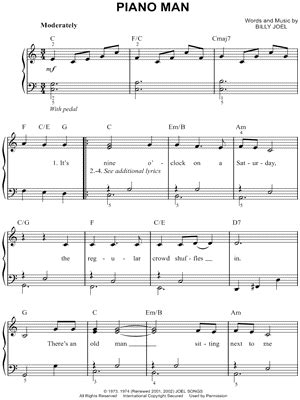 This song is one of the most famous piano songs and depicts the score where a man is expressing his regrets of failure and how he finds has a unique scale and it could be played in a variety of forms but there are some tips that would make learning and playing piano blue songs easier for beginners. Easy Piano Sheet Music Downloads | Musicnotes.com