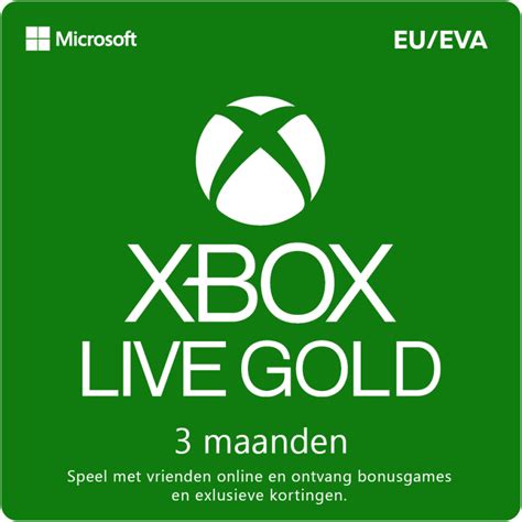 Xbox Live Gold Abonnement 3 Maanden Code Kopen Kaartdirectnl