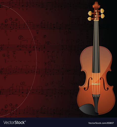 Violin Background Royalty Free Vector Image Vectorstock