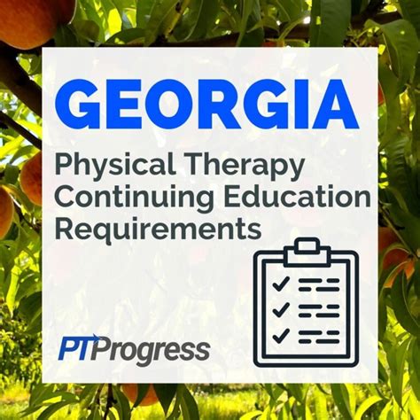 Ga Physical Therapy Continuing Education Requirements Sandstrom Legrattlyzed