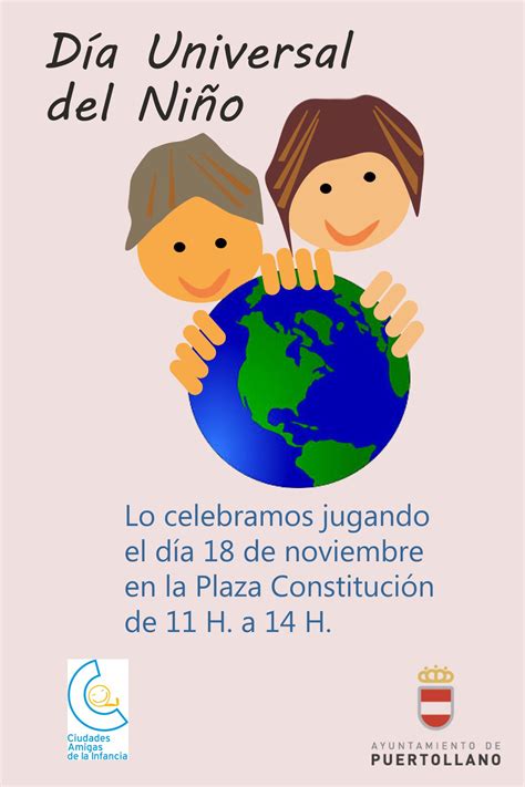 Ver más ideas sobre día del niño, manualidades, manualidades escolares. DÍA UNIVERSAL DEL NIÑO - Ayuntamiento de Puertollano