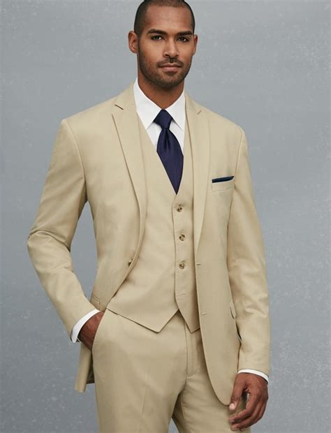 new arrival two button beige groom tuxedos groomsmen men s wedding prom suits custom made
