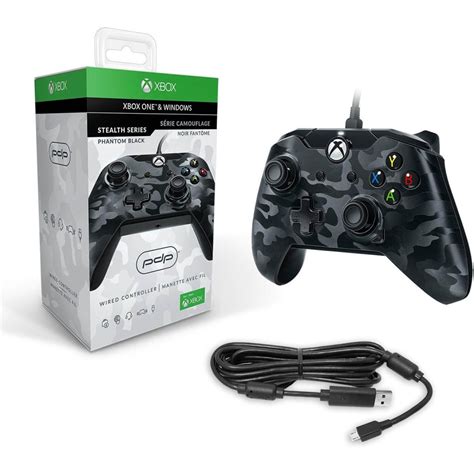 Pdp Xbox One Wired Controller Stealth Series Phantom Black