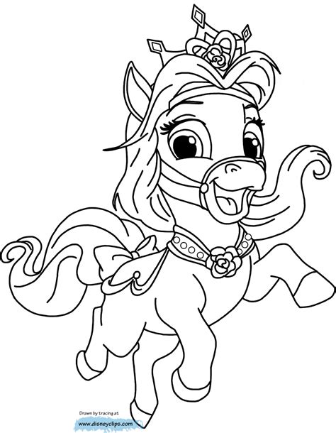 Princess palace pet coloring page of cubbie. Disney pets coloring pages download and print for free
