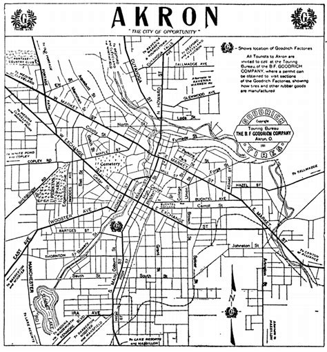 Downtown Akron Map