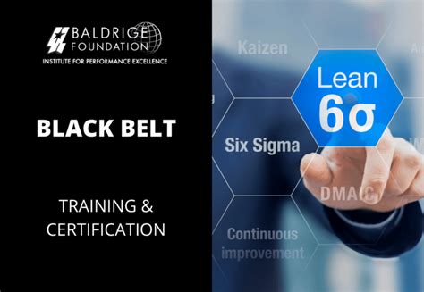 Baldrige Black Belt Six Sigma Certification And Training Lean Six Sigma