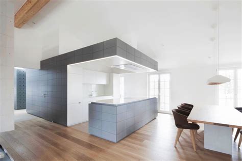 Grey kitchen cabinets with glass doors. 30 Gorgeous Grey and White Kitchens that Get Their Mix Right