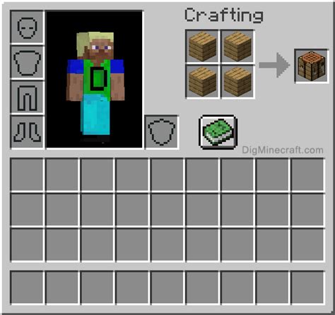 How To Make A Crafting Table In Minecraft