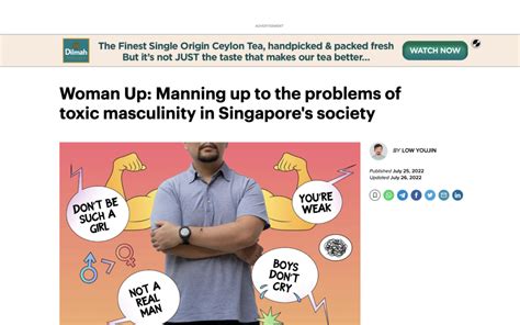 Manning Up To The Problems Of Toxic Masculinity In Singapore’s Society Promises Healthcare
