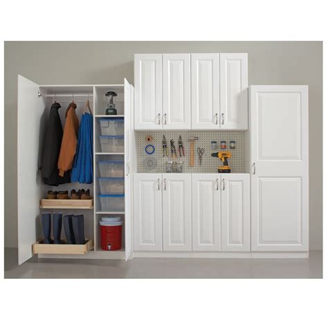 Newage products garage cabinets let you organize gear, tools and supplies with modular pieces engineered to fit together perfectly. Shop ESTATE by RSI 38.5-in W x 70.375-in H x 20.75-in D ...