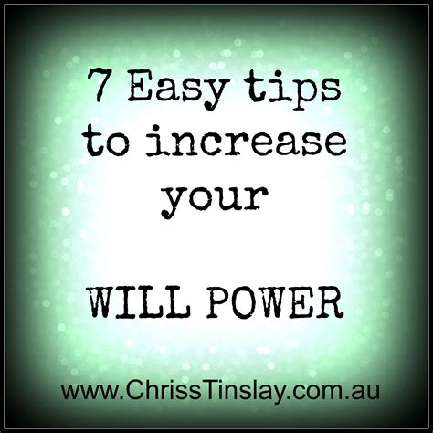 7 Easy Tips To Increase Your Will Power
