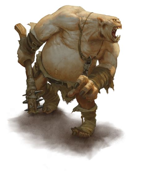Ogre (from the D&D fifth edition Monster Manual). | Fantasy monster ...