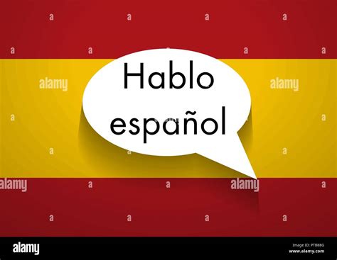 Vector Sign Speaking Spanish Stock Vector Image And Art Alamy