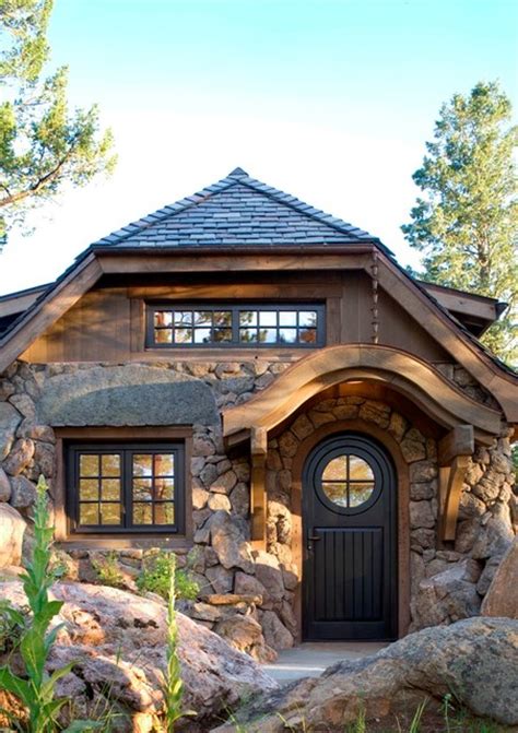 Stone Cottage Rustic Entry Denver By Tkp Architects