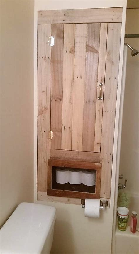 Bathroom Storage Made With Pallets Wood Pallet Ideas