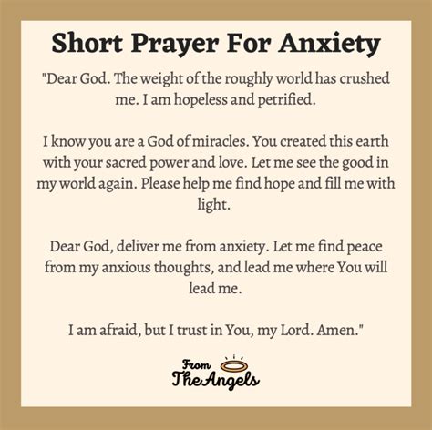 7 Powerful Prayers For Anxiety Worry And Fear With Images