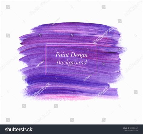 Magic Purple Paint Brush Stroke Acrylic Stock Vector Royalty Free