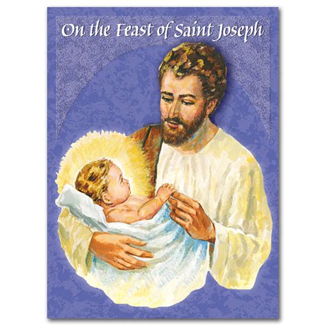 On The Feast Of Saint Joseph St Josephs Day Card