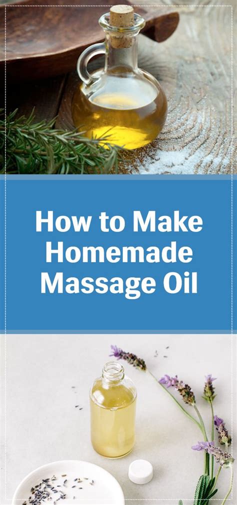 How To Make Homemade Massage Oil Diy Cosmetics Homemade Massage Oil